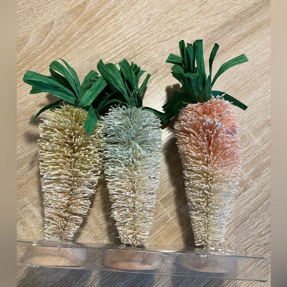 5: Target Three Piece Easter Decorative Bottle Brush Carrots (R)